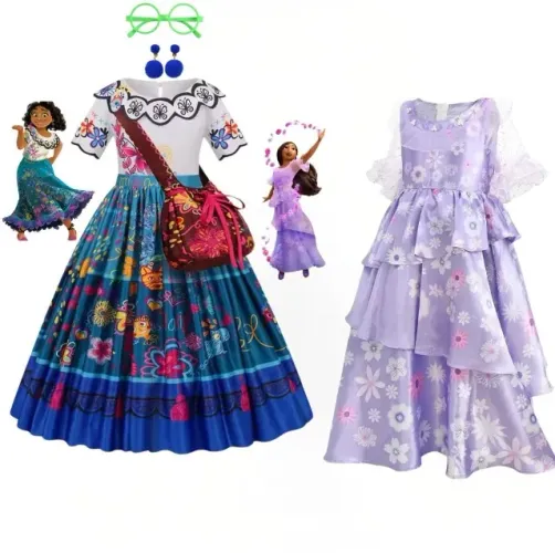  ? Vestidos da Princesa Mirabel Madrigal e Isabela Madrigal - Novos - Apenas 6UN