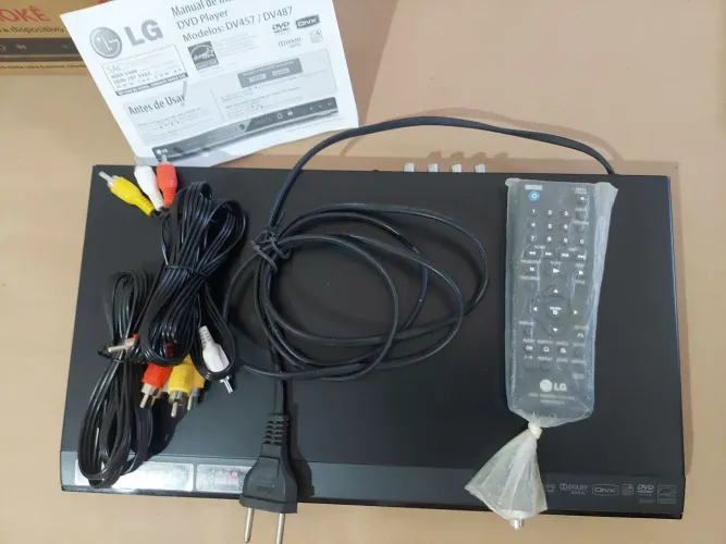 DVD Player LG DV 457 com Karaoke - Completo na caixa 
