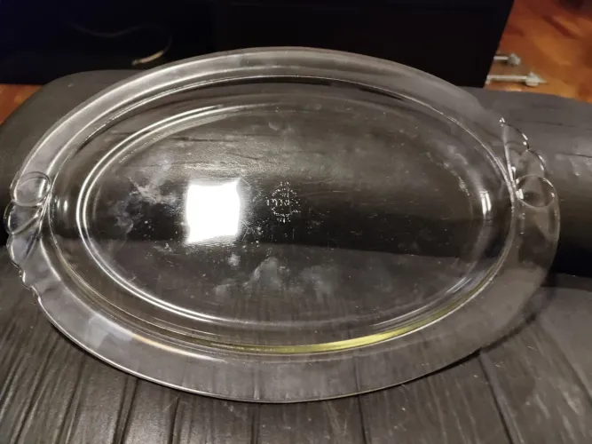 Travessa oval de vidro Pyrex vintage 