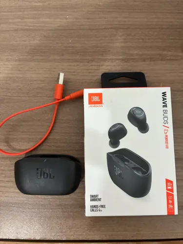 Fone sem fio JBL wave buds