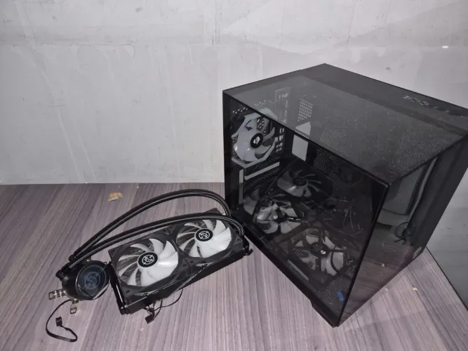 Gabinete aquário + fans + watercooler
