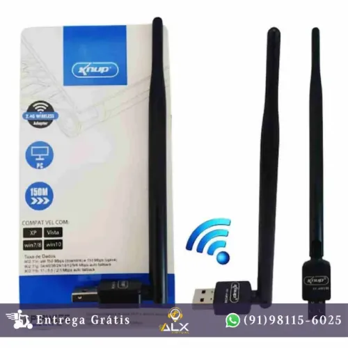 Adaptador Antena Wi-fi 150mbps Usb Knup Kp-aw156 *ENTREGA GRÁTIS*