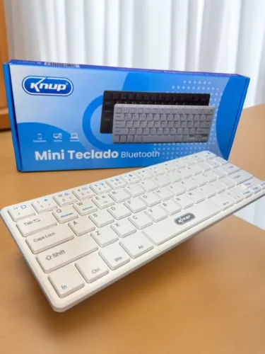 Mini teclado knup bluetooth Branco an23