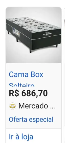 Cama de Solteiro Box Ortobom
