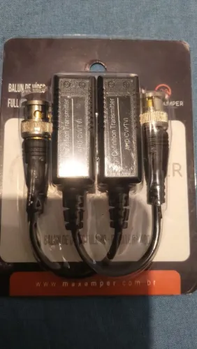 Conector CFTV balun vídeo 