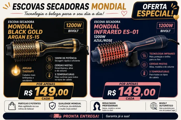 Escova secadora mondial
