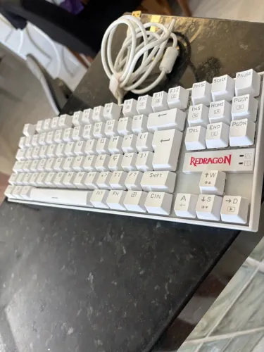 Teclado Mecânico Redragon Kumara Lunar White K552-2 (Original)