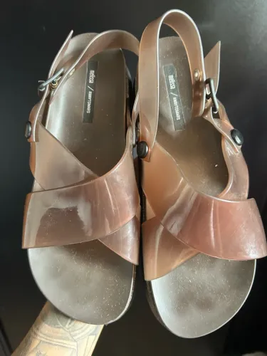 Sandália Melissa Platform Com Glitter Original