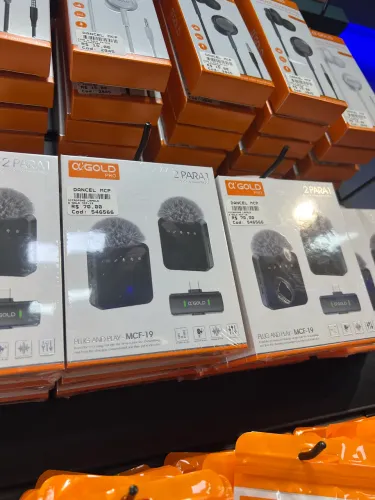 Microfone de Lapela Tipo C para vídeos gravações