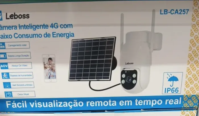 Câmera de segurança solar