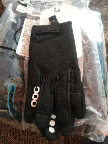 Luva ciclismo POC enduro MTB speed bike grau top zero