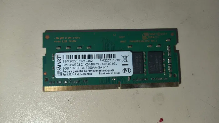 Memória ram 8gb ddr4 notebook