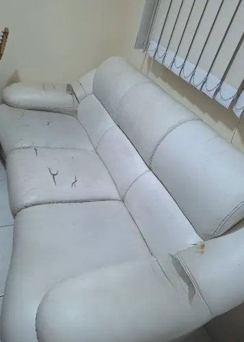 Sofá 3 lugares branco
