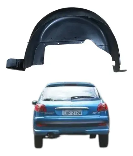 Parabarro Traseiro Esquerdo Peugeot 207 1.4 2011 2012 Manual