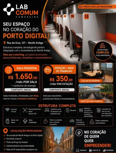 Comercial para locação, BAIRRO DO RECIFE, Recife, PE