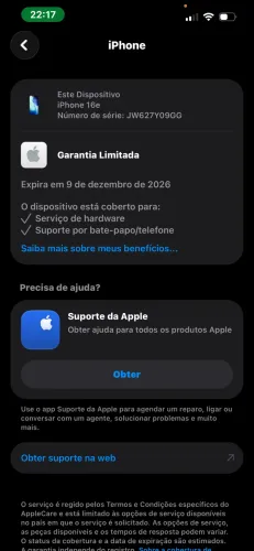 Vendo iPhone 16e 93% bateria