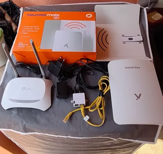 Antena 4g Aquários + Roteador TP Link