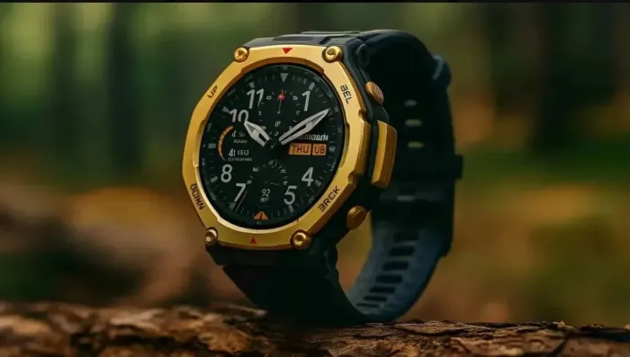 Smartwatch amazfit t rex três pró Gold 48 mm