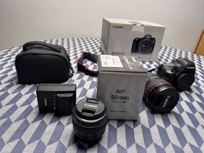 CANON 6D COM 2 LENTES ORIGINAIS CANON: 24/105 e 50mm 