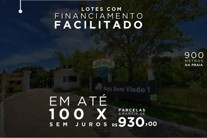 Lotes com financiamento própio em até 100 x sem juros