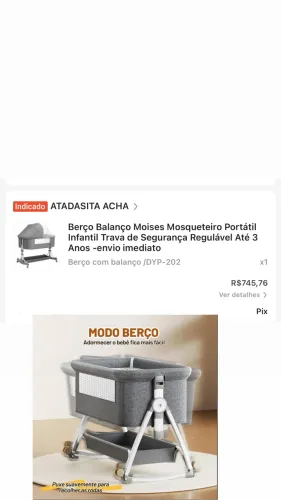 Berço MOISÉS NOVO NA CAIXA 