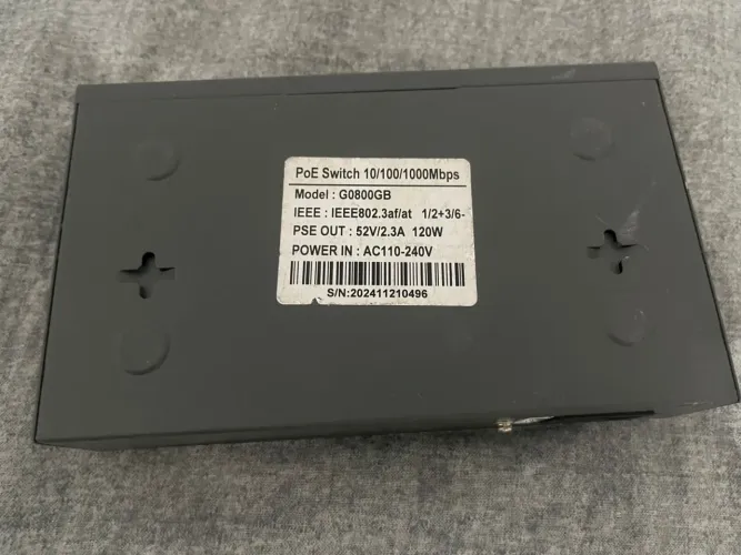 Switch POE 8 portas