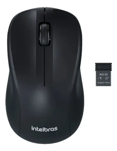 Mouse Sem Fio Intelbras MSI50, clique silencioso