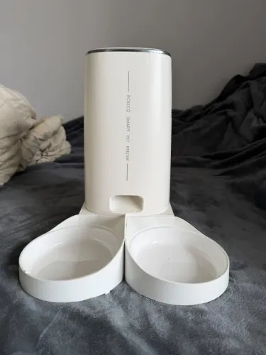 Alimentador automático ROJECO 4L Wi-Fi duplo para gatos e cães