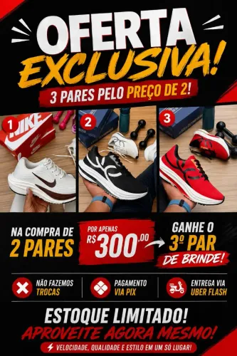 Tênis feminino e masculino