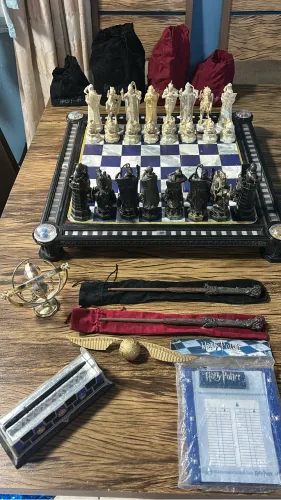 Xadrez de bruxo harry potter (troco por jogos de tabuleiro)