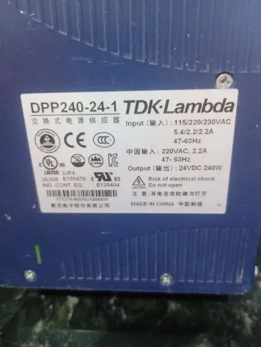 Fonte Industrial TDK-Lambda DPP240-24-1 - 24V 10A 240W