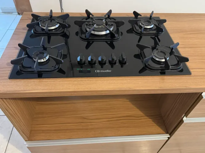 Balcão rústico para Cooktop e Forno (fogão incluso )