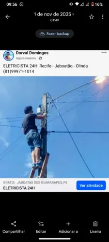Manutenção elétrica 24 horas 