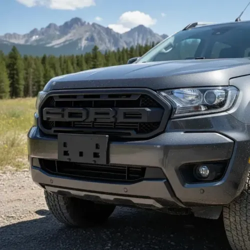 Grade Frontal Raptor Ford Ranger 2020 a 2023 - Preta ABS