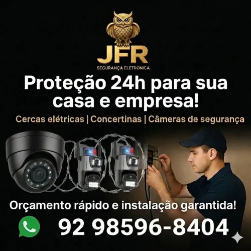CONCERTINA E CERCA ELÉTRICA, CÂMERA E SENSORES.