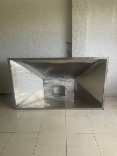 Coifa 1,20 x 2 metros, 100% inox.