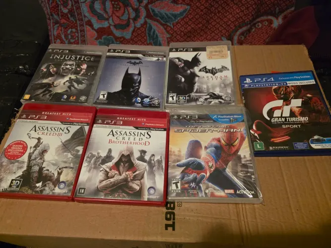 Lote 6 jogos PS3 (INCLUSO THE AMAZING SPIDER-MAN) + 1 jogo PS4