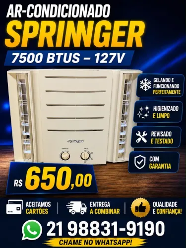Ar-condicionado Springer 7500btus 127v