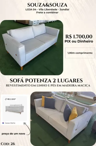 Sofá Potenza 2 Lugares