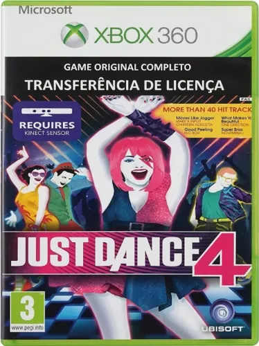 Just Dance 4 Xbox 360 Jogo Original Kinect