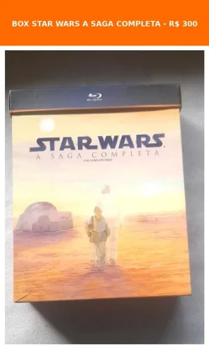 Box Blu-ray  Star Wars  A Saga Completa 9 discos originais 