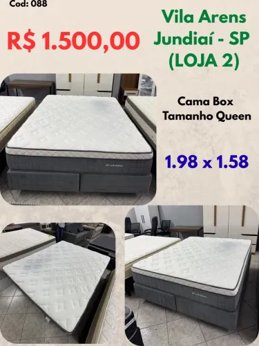Cama Box Queen Colchão BF Molas