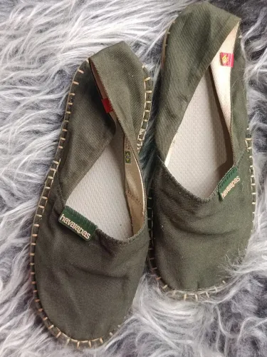 Alpargatas havaianas verde musgo Tam 35