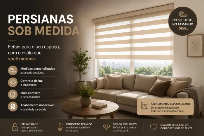 Persianas. Escritórios e consultórios fabricação