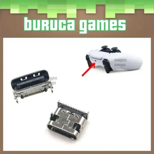Conector de carga USB Tipo C para controle de Dualsense de PS5