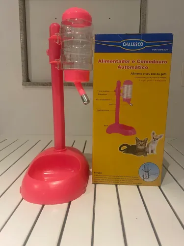 Comedouro e Bebedouro Rosa