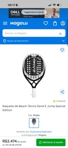 Raquete ZAND Z JUMP speciale beach tênis