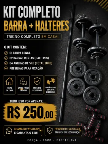 Kit de musculação 