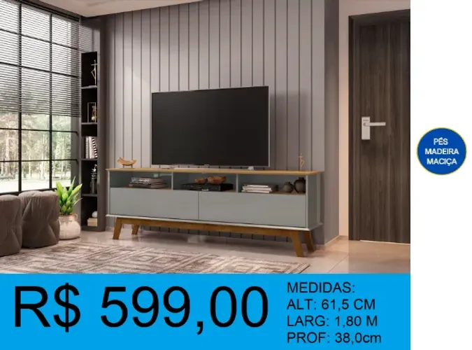 RACK PARA TV PRONTA ENTREGA COM MONTAGEM GRATUITA