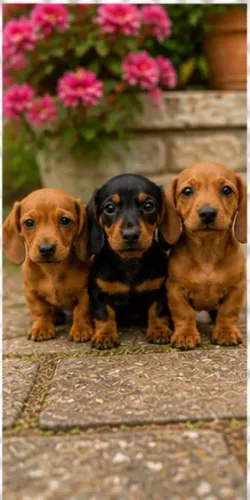Neném Teckel/Dachshund/Salsicha/Salsichinha/Basset/Cofap carinhosos e dóceis